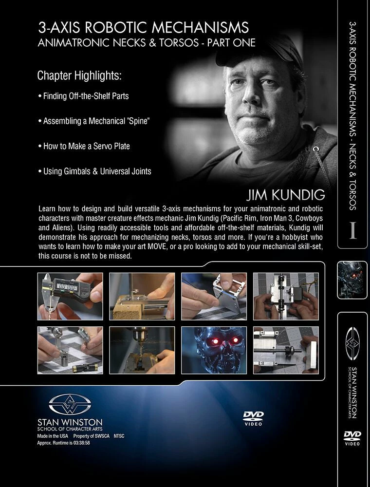 Kits & Tools Stan Winston Studio 3-Axis Robotic Mechanisms Animatronic Necks & Torsos (DVD) 2 Kits & Tools Stan Winston Studio 3-Axis Robotic Mechanisms Animatronic Necks & Torsos (DVD)
