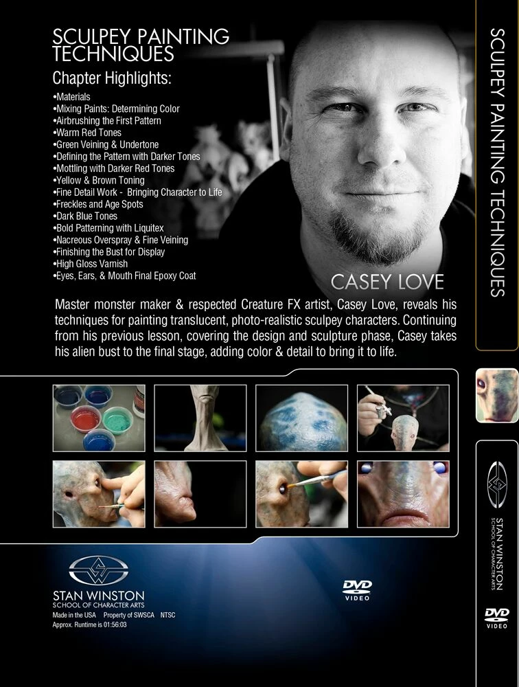 Stan Winston Studio Sculpey Painting Techniques (DVD) Kits & Tools 2 Stan Winston Studio Sculpey Painting Techniques (DVD) Kits & Tools