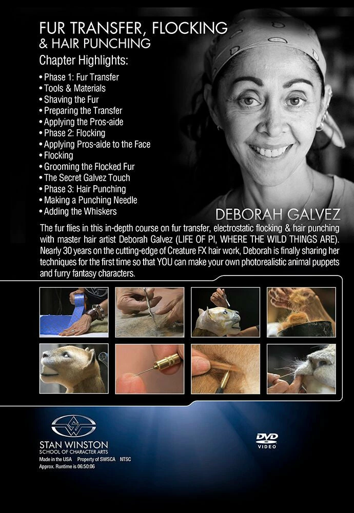 Kits & Tools Stan Winston Studio Fur Transfer, Flocking & Hair Punching (DVD) 2 Kits & Tools Stan Winston Studio Fur Transfer, Flocking & Hair Punching (DVD)