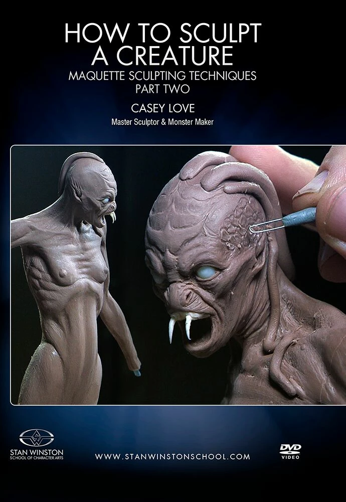 Stan Winston Studio How To Sculpt A Creature Maquette Sculpting Techniques (DVD) Kits & Tools