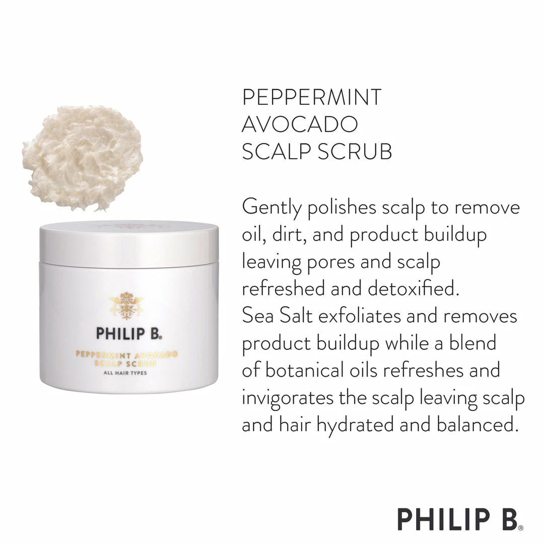 Philip B Peppermint Avocado Scalp Scrub Dullness 2 Philip B Peppermint Avocado Scalp Scrub Dullness