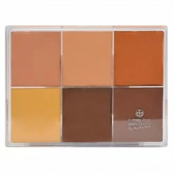 MAQ Pro Maqpro 6-color Fard Creme Foundation Palette Face