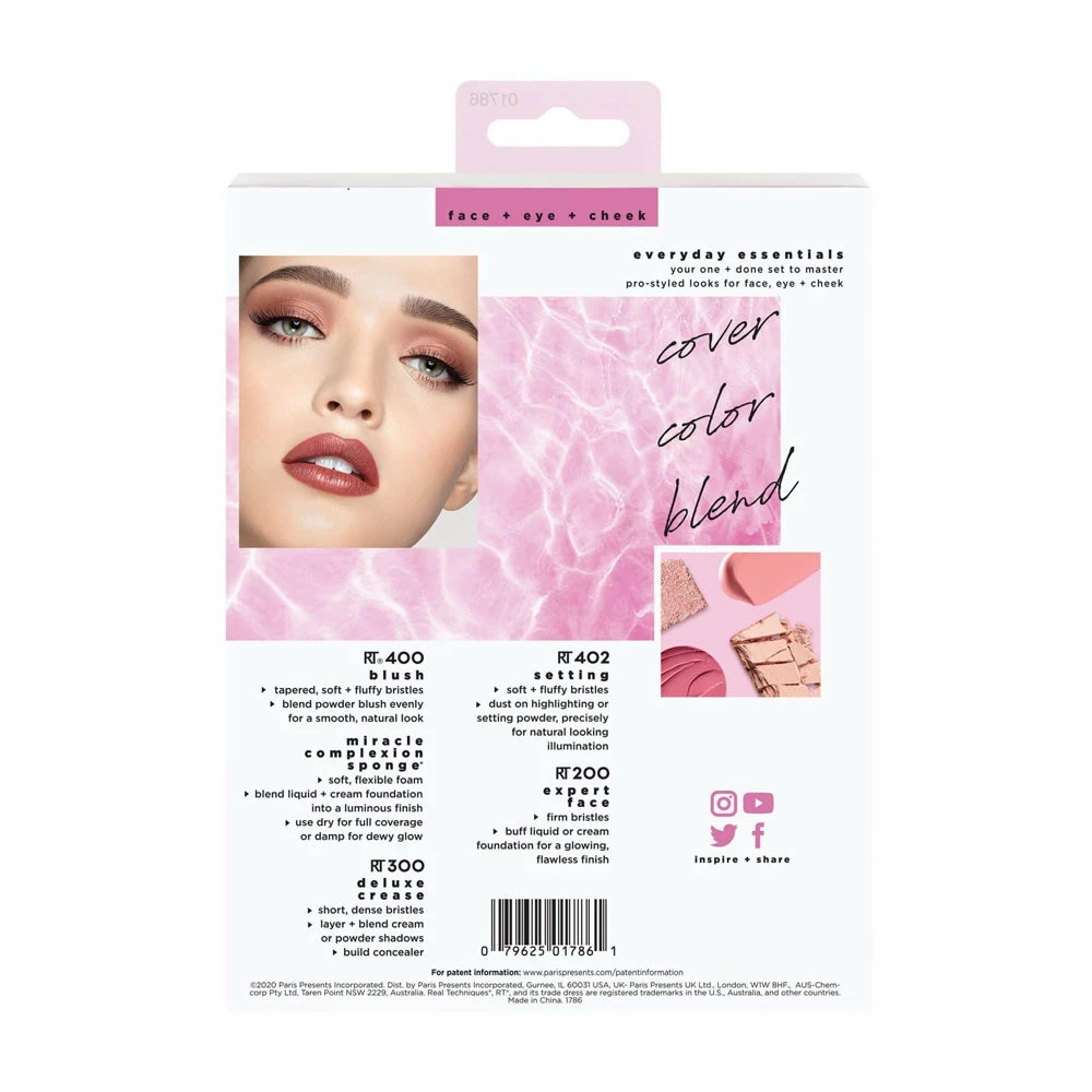 Kits & Tools Real Techniques Everyday Essentials Brush Set 4 Kits & Tools Real Techniques Everyday Essentials Brush Set